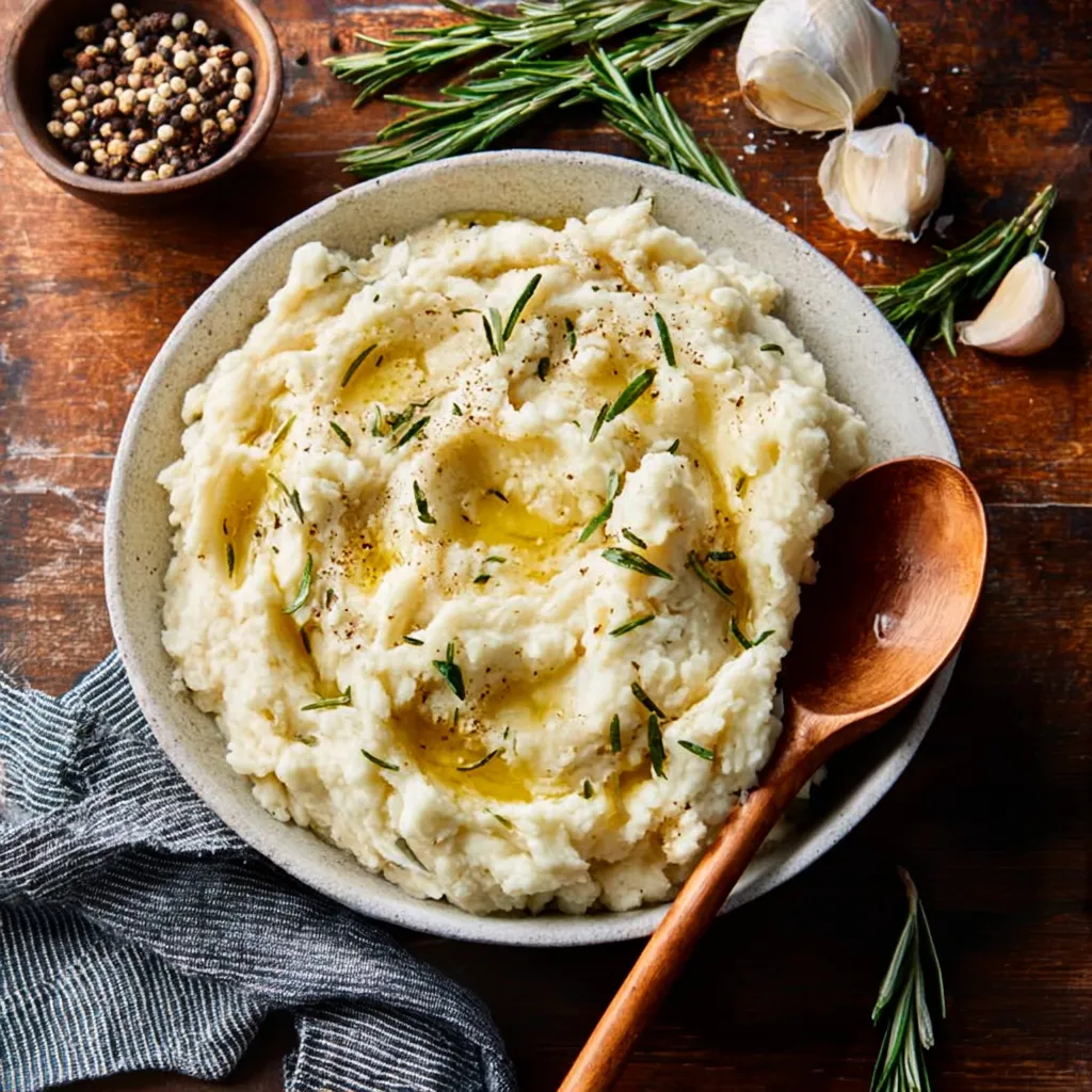 BEST ROSEMARY GARLIC MASHED POTATOES