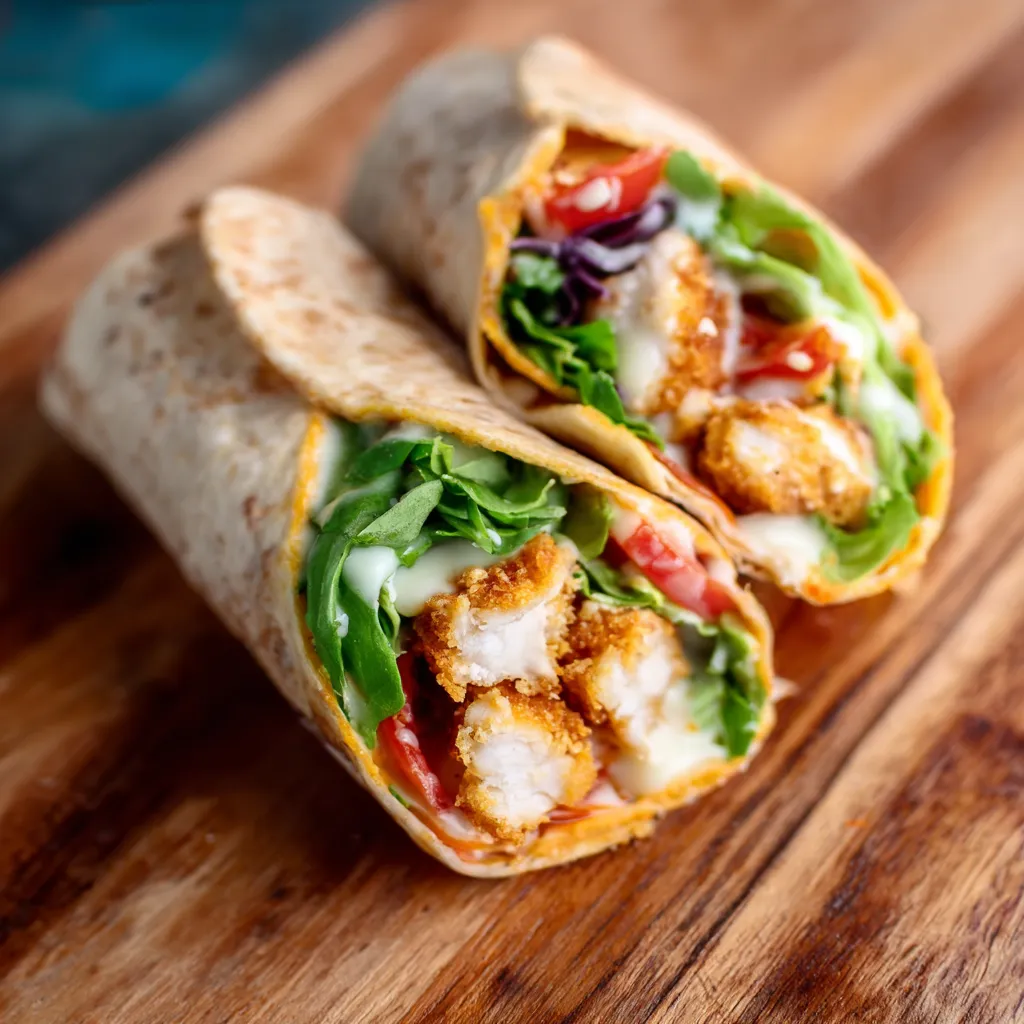 EASY AIR FRYER CHICKEN MOZZARELLA WRAPS