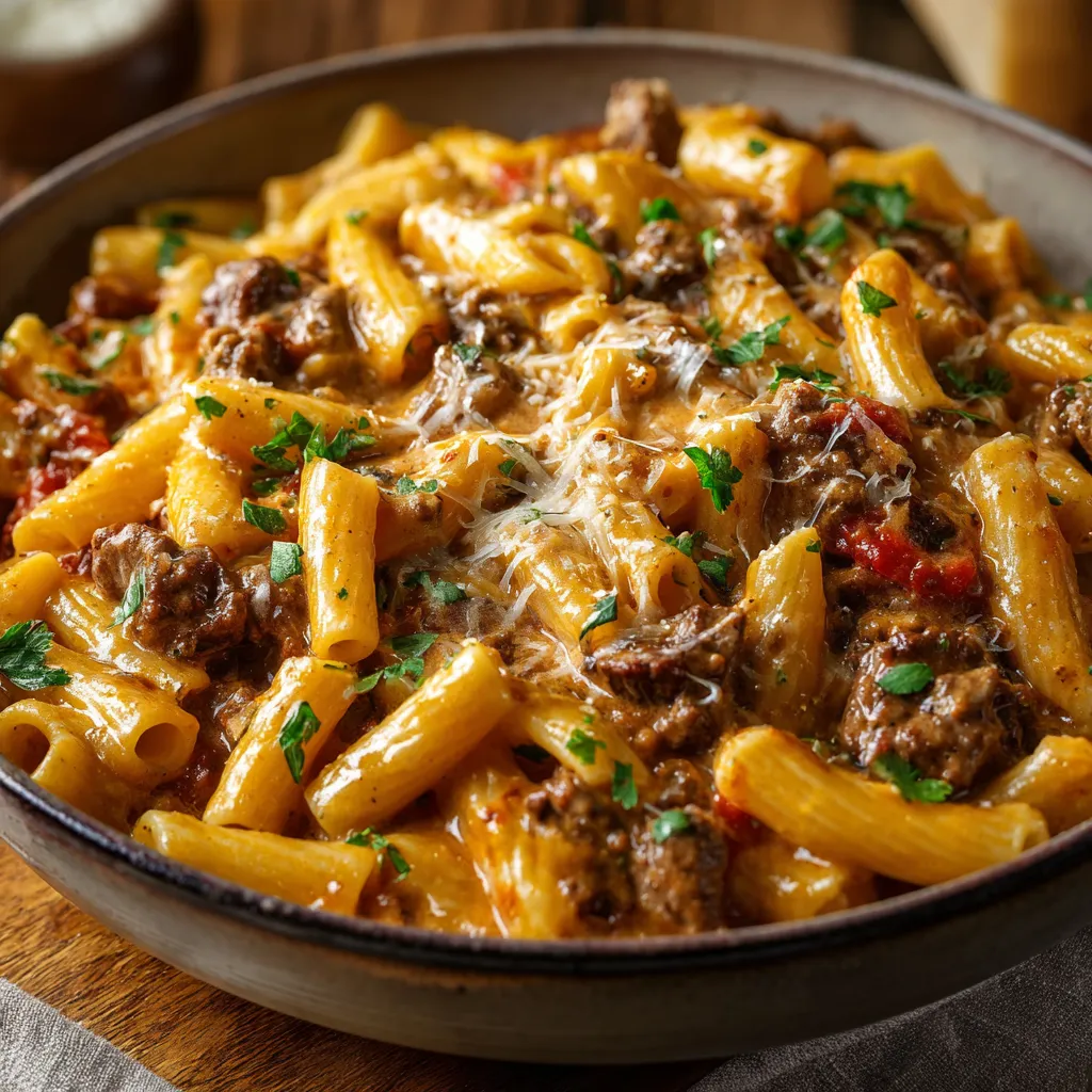 EASY BEEF PASTA DINNER