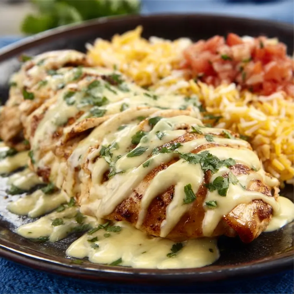 EASY CREAMY MEXICAN CHICKEN WITH CHEESE SAUCE