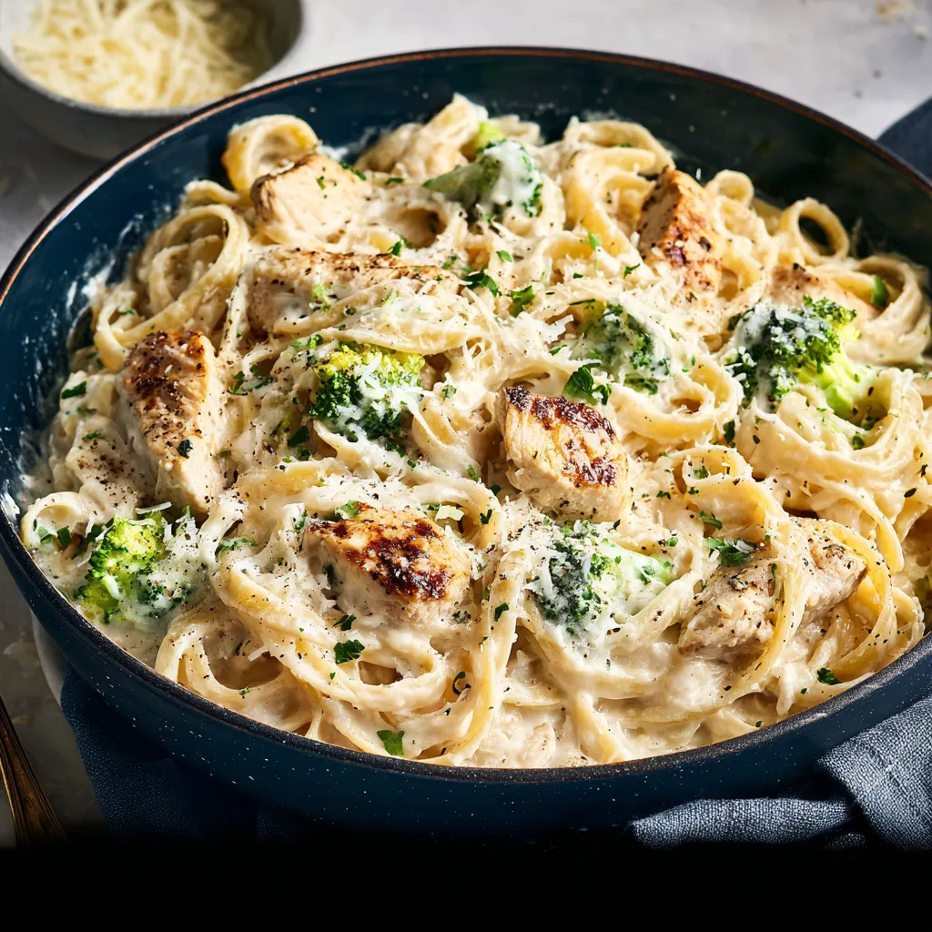 EASY LOW CALORIE CHICKEN ALFREDO