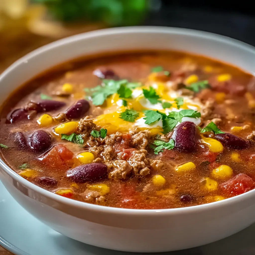 EASY TACO SOUP RECIPE
