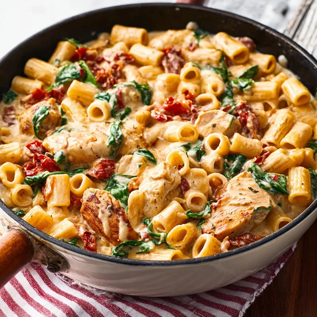 EASY TUSCAN CHICKEN PASTA