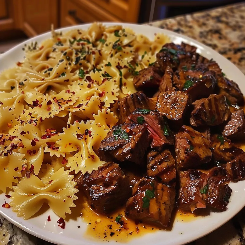 GARLIC BUTTER STEAK BITES QUICK