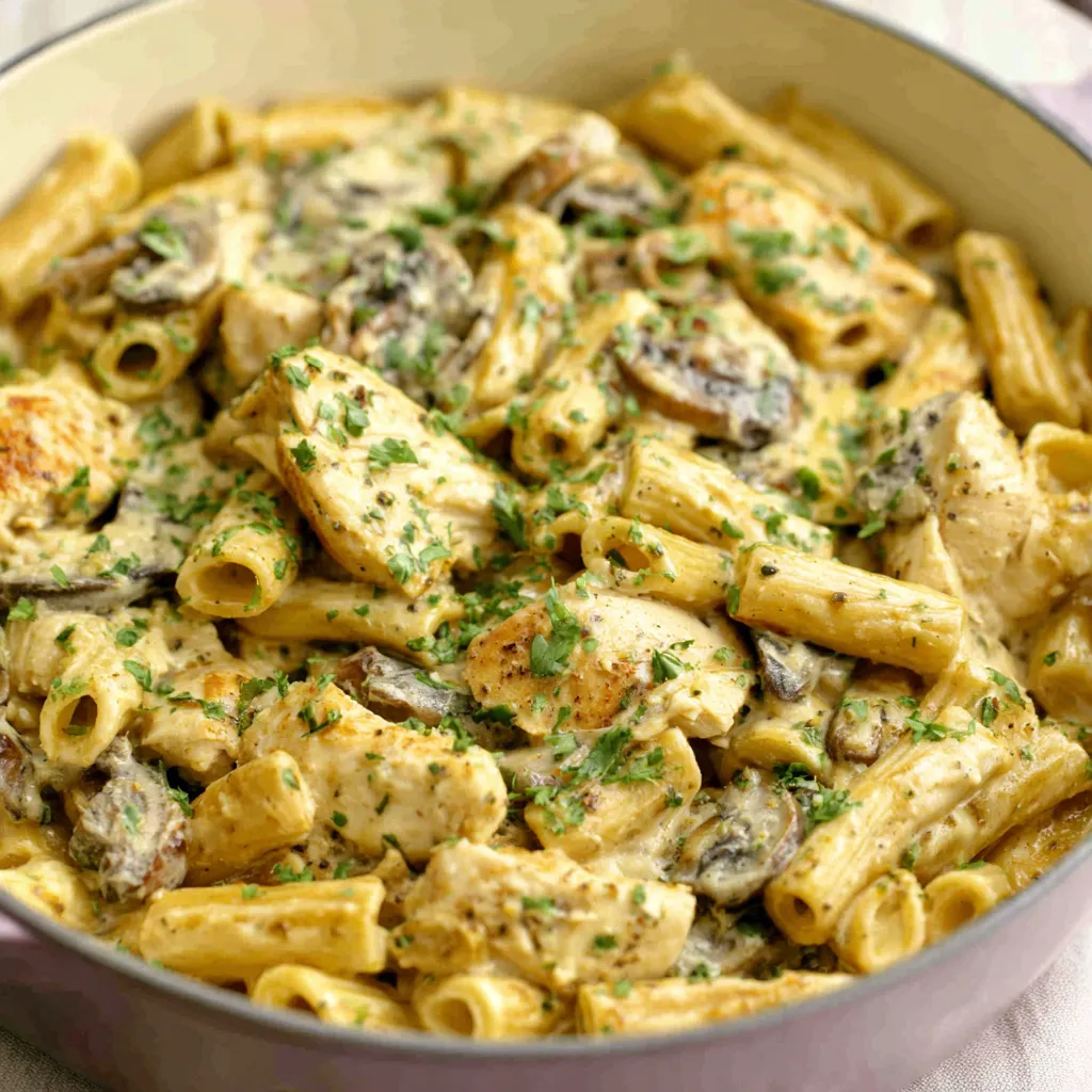 Garlic Parmesan Chicken Pasta is beautifully displayed as a featured image, showcasing a creamy and delicious meal.