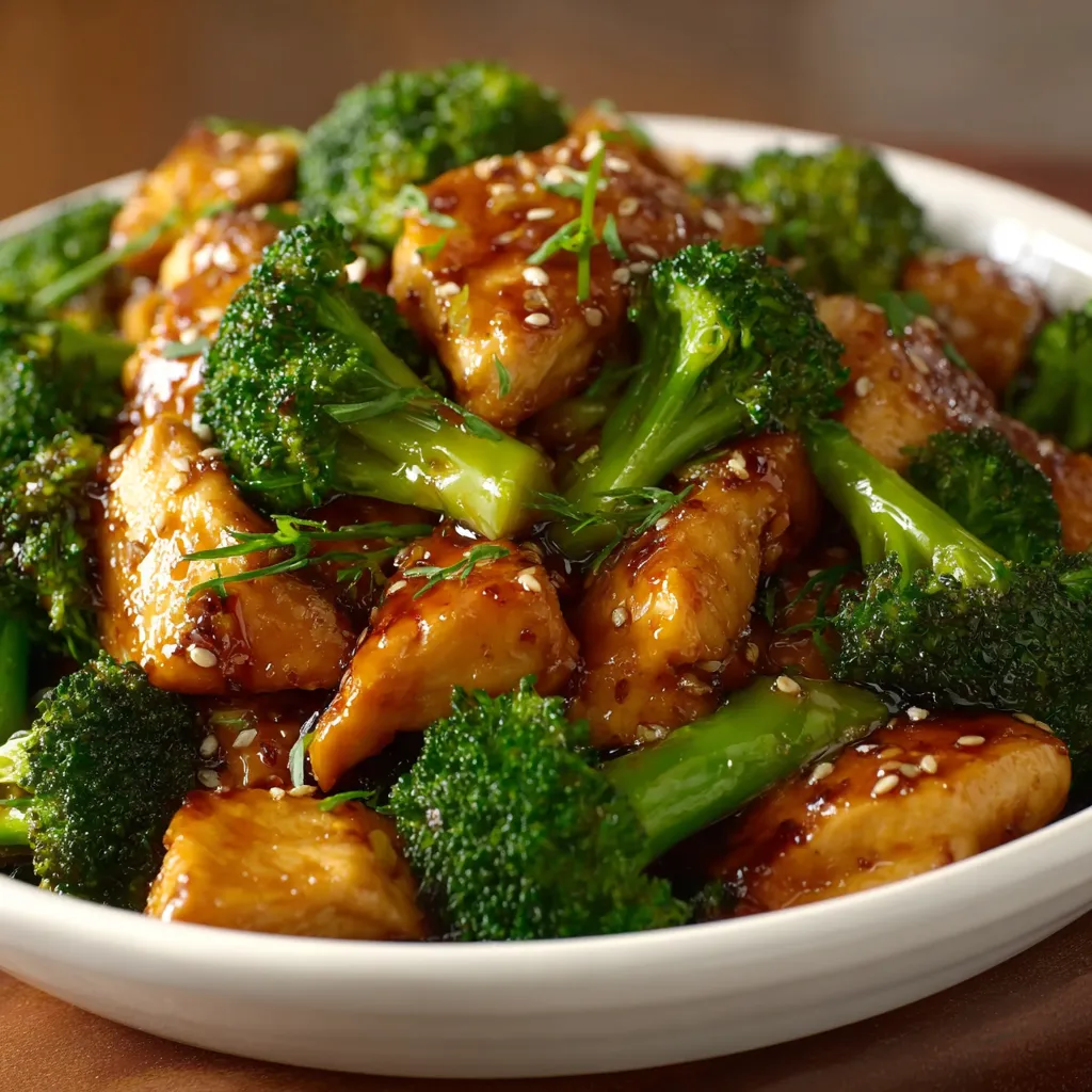 HONEY GARLIC CHICKEN BROCCOLI AMAZING