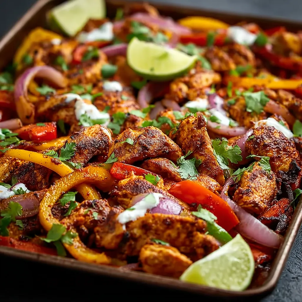 PERFECT SHEET PAN CHICKEN FAJITAS